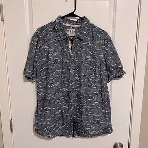 VSTR Waves Mens Button Up Shirt - XL